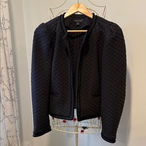 Ann Taylor Black Quilted Blazer